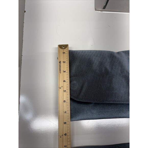 Anthropologie Blue Velvet Corded Shoulder & Crossbody Clutch Bag New Without Tag - Picture 10 of 16